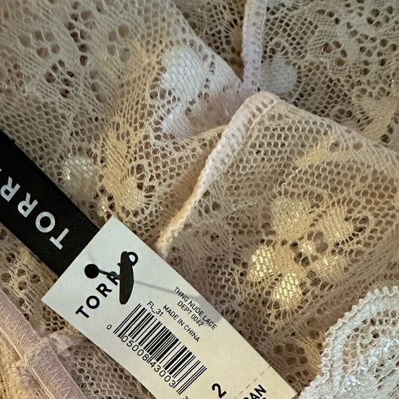 Torrid Thing Nude Lace Thong Sz 2 - Picture 3 of 3